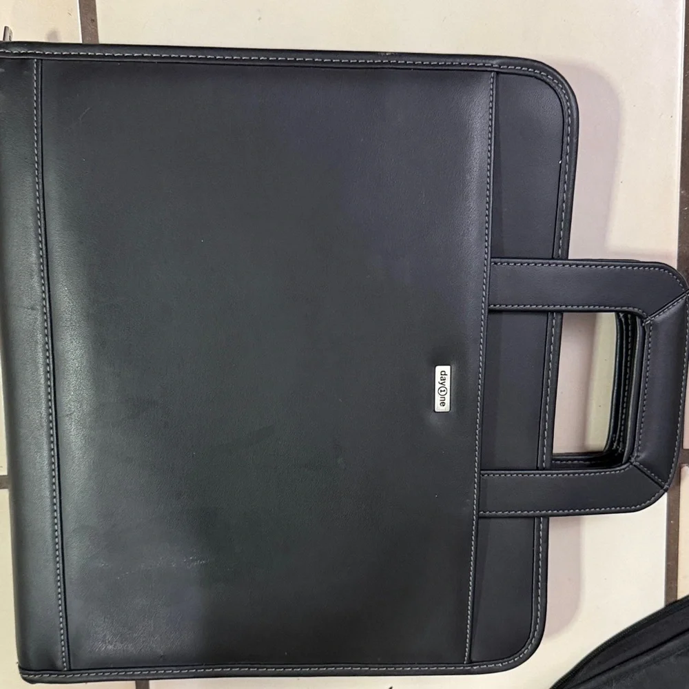 Black Leather Men's Bag